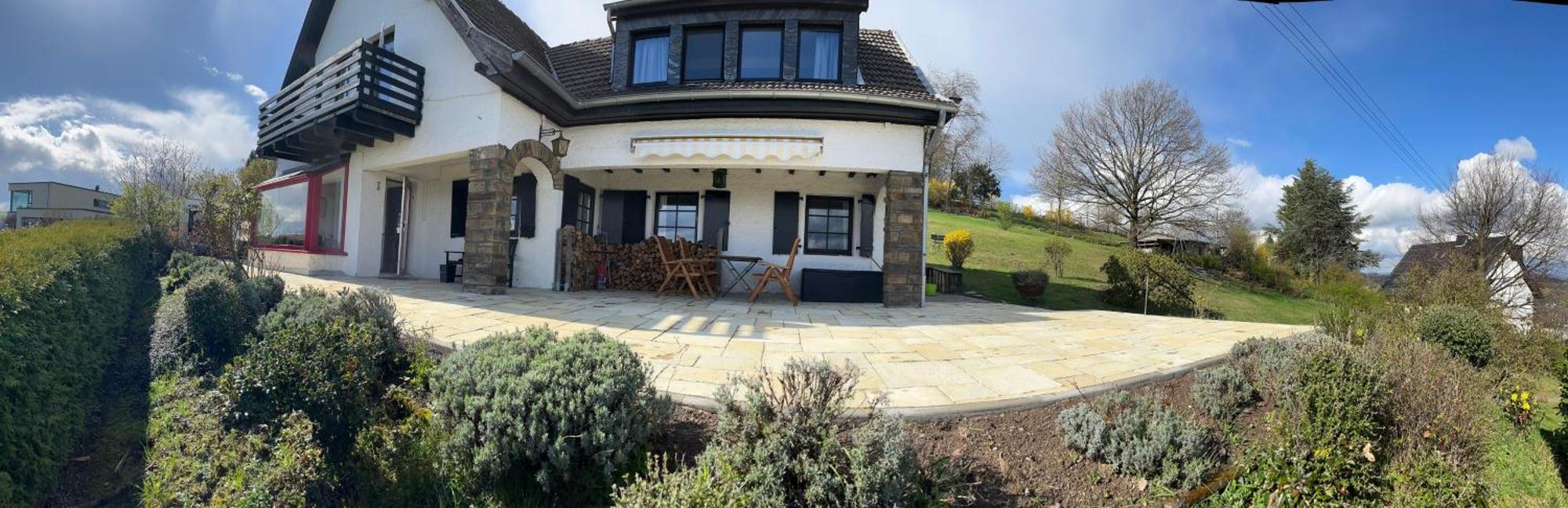 Eifel Landhaus Panoramablick Unter Der Burg Olbrueck Mit Sauna Hottub Grosser Terrasse Und Garten Ideal Fuer Familien Niederdürenbach Kültér fotó
